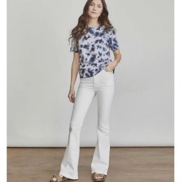 Elizabeth and James Denim - Elizabeth and James NWT High Rise Flare White Jeans Organic Cotton Sz6 /28 Nwt